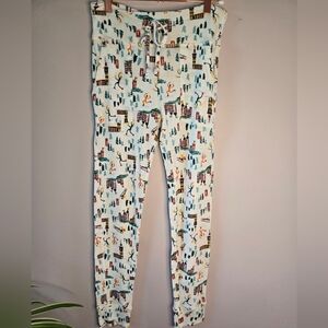 ​🎡 Wanderlust & Waffles Pajama Joggers Med